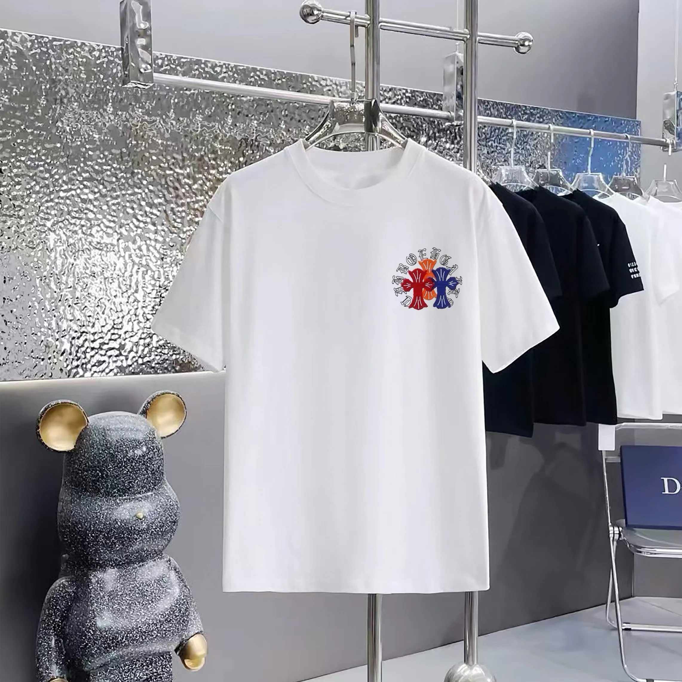 80 Chrome Hearts T 1:1 1×1 Same Style logo OS ：Black，White， ，Red， Gray Size：XS-L